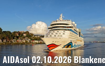 AIDAsol 02.10.2026 Blankenese