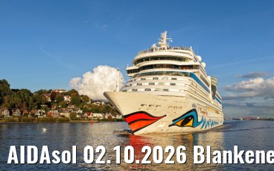 AIDAsol 02.10.2026 Blankenese