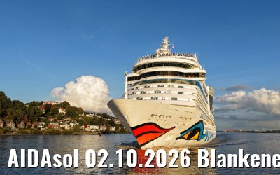 AIDAsol 02.10.2026 Blankenese
