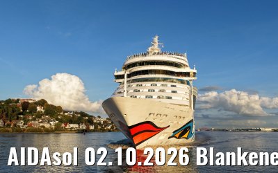 AIDAsol 02.10.2026 Blankenese