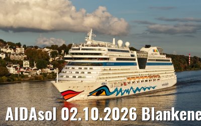 AIDAsol 02.10.2026 Blankenese