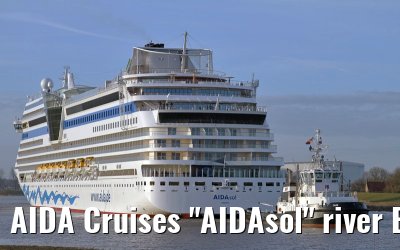 AIDA Cruises "AIDAsol" river Ems conveyance, 11 March 2011