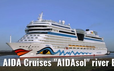 AIDA Cruises "AIDAsol" river Ems conveyance, 11 March 2011
