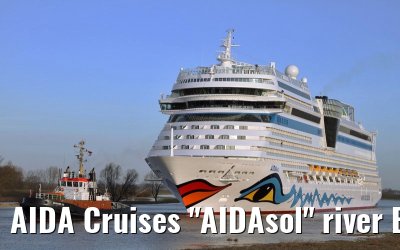 AIDA Cruises "AIDAsol" river Ems conveyance, 11 March 2011