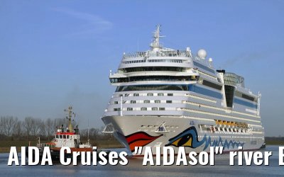 AIDA Cruises "AIDAsol" river Ems conveyance, 11 March 2011
