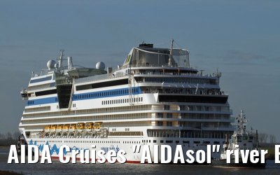 AIDA Cruises "AIDAsol" river Ems conveyance, 11 March 2011