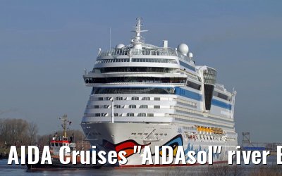 AIDA Cruises "AIDAsol" river Ems conveyance, 11 March 2011
