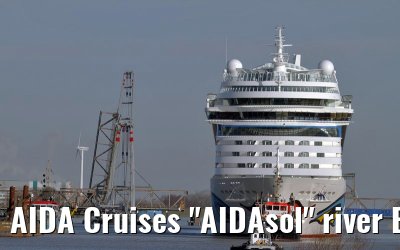 AIDA Cruises "AIDAsol" river Ems conveyance, 11 March 2011