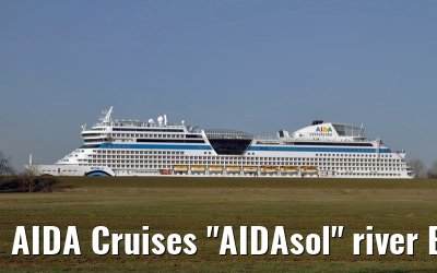 AIDA Cruises "AIDAsol" river Ems conveyance, 11 March 2011