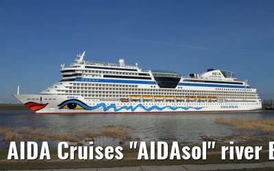 AIDA Cruises "AIDAsol" river Ems conveyance, 11 March 2011