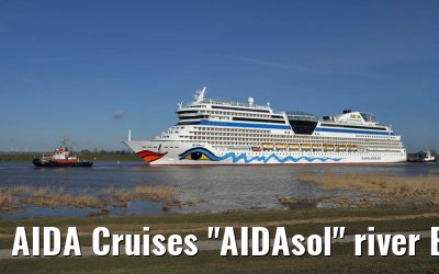 AIDA Cruises "AIDAsol" river Ems conveyance, 11 March 2011