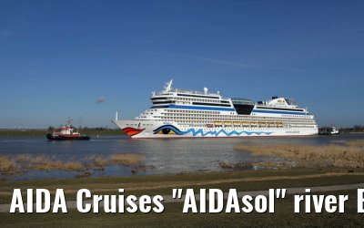 AIDA Cruises "AIDAsol" river Ems conveyance, 11 March 2011