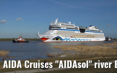 AIDA Cruises "AIDAsol" river Ems conveyance, 11 March 2011