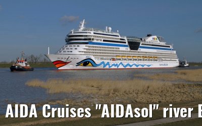 AIDA Cruises "AIDAsol" river Ems conveyance, 11 March 2011