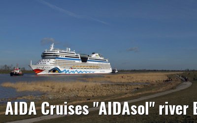 AIDA Cruises "AIDAsol" river Ems conveyance, 11 March 2011