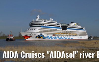 AIDA Cruises "AIDAsol" river Ems conveyance, 11 March 2011