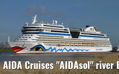 AIDA Cruises "AIDAsol" river Ems conveyance, 11 March 2011