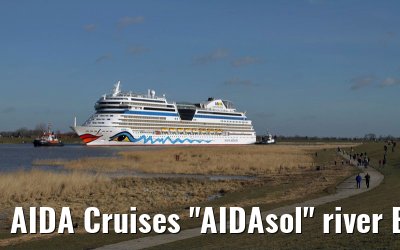 AIDA Cruises "AIDAsol" river Ems conveyance, 11 March 2011