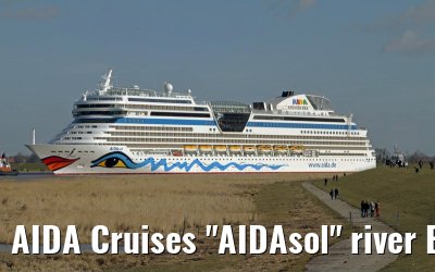 AIDA Cruises "AIDAsol" river Ems conveyance, 11 March 2011