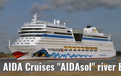 AIDA Cruises "AIDAsol" river Ems conveyance, 11 March 2011