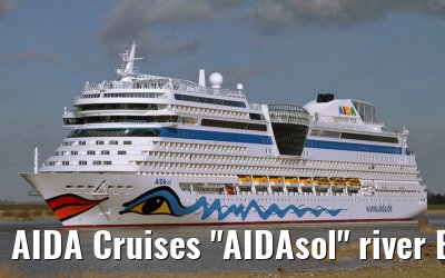 AIDA Cruises "AIDAsol" river Ems conveyance, 11 March 2011