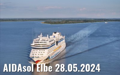 AIDAsol Elbe 28.05.2024