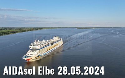 AIDAsol Elbe 28.05.2024