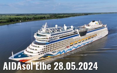 AIDAsol Elbe 28.05.2024
