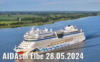 AIDAsol Elbe 28.05.2024