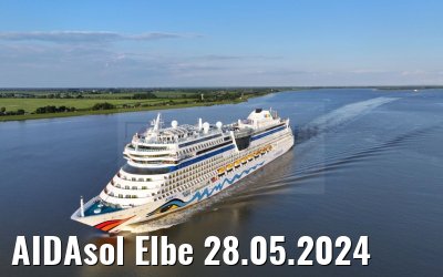 AIDAsol Elbe 28.05.2024