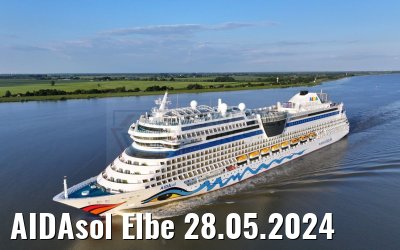 AIDAsol Elbe 28.05.2024