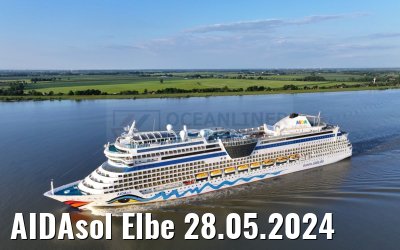 AIDAsol Elbe 28.05.2024