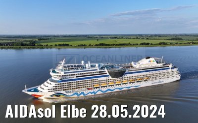AIDAsol Elbe 28.05.2024