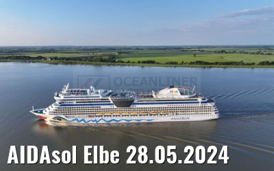 AIDAsol Elbe 28.05.2024