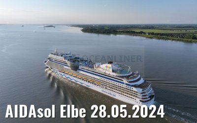 AIDAsol Elbe 28.05.2024