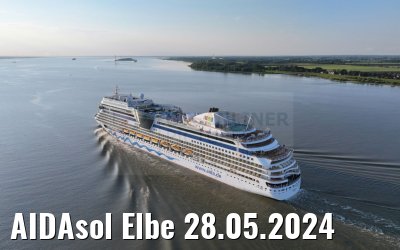 AIDAsol Elbe 28.05.2024
