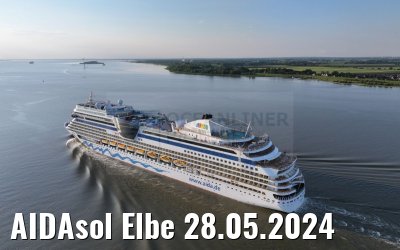 AIDAsol Elbe 28.05.2024