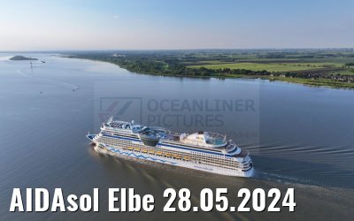 AIDAsol Elbe 28.05.2024