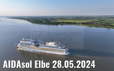 AIDAsol Elbe 28.05.2024