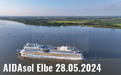 AIDAsol Elbe 28.05.2024