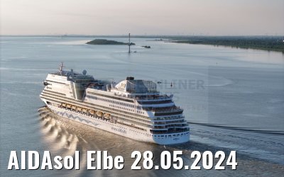 AIDAsol Elbe 28.05.2024
