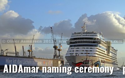 AIDAmar naming ceremony - port of Hamburg - 12th May 2012