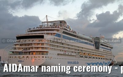 AIDAmar naming ceremony - port of Hamburg - 12th May 2012