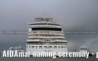 AIDAmar naming ceremony - port of Hamburg - 12th May 2012