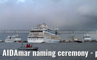 AIDAmar naming ceremony - port of Hamburg - 12th May 2012