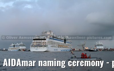 AIDAmar naming ceremony - port of Hamburg - 12th May 2012