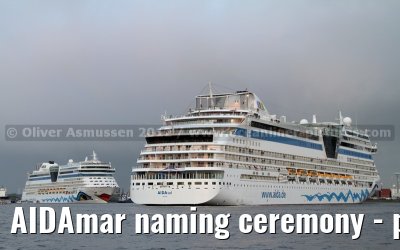 AIDAmar naming ceremony - port of Hamburg - 12th May 2012