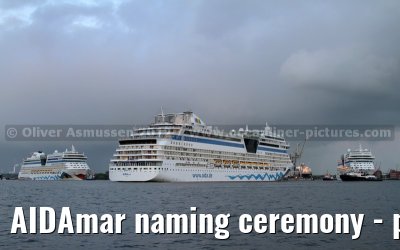 AIDAmar naming ceremony - port of Hamburg - 12th May 2012