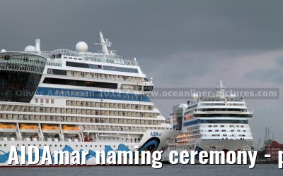 AIDAmar naming ceremony - port of Hamburg - 12th May 2012