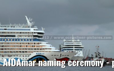 AIDAmar naming ceremony - port of Hamburg - 12th May 2012